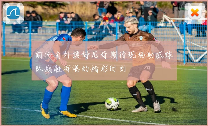 前河南外援舒尼奇期待现场助威球队战胜海港的精彩时刻